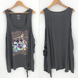 Torrid Disney Mickey & Friends Squad Tank Side Tie Burnout Top NWT